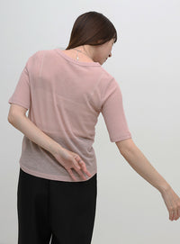 シアーテレコレイヤードＴシャツ