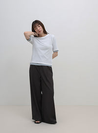 シアーテレコレイヤードＴシャツ