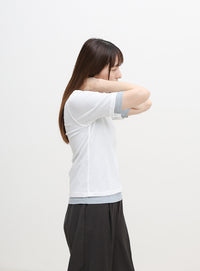 シアーテレコレイヤードＴシャツ