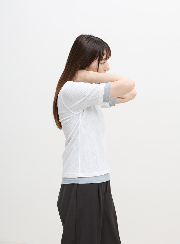 シアーテレコレイヤードTシャツ – SELECT MOCA