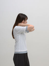 シアーテレコレイヤードＴシャツ