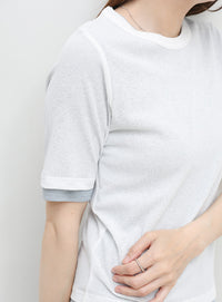 シアーテレコレイヤードＴシャツ