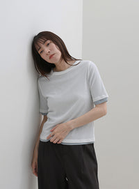 シアーテレコレイヤードＴシャツ