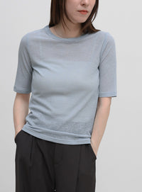 シアーテレコレイヤードＴシャツ