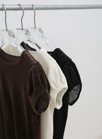 ベロアミニスリーブＴシャツ