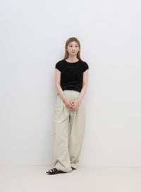 ベロアミニスリーブＴシャツ