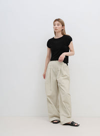 ベロアミニスリーブＴシャツ