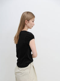 ベロアミニスリーブＴシャツ