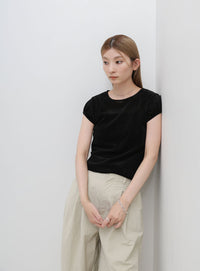 ベロアミニスリーブＴシャツ