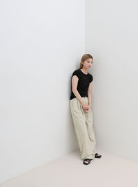 ベロアミニスリーブＴシャツ