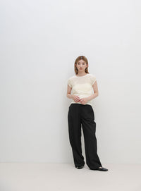 ベロアミニスリーブＴシャツ
