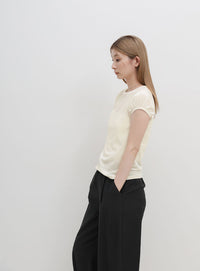 ベロアミニスリーブＴシャツ