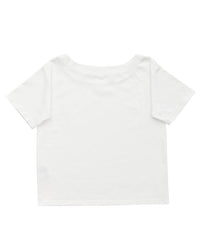 ワンショルダーシンプルコットンTシャツ