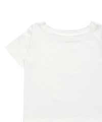 ワンショルダーシンプルコットンTシャツ