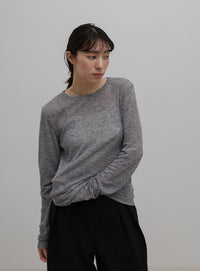 シアーテレコリブロングTシャツ