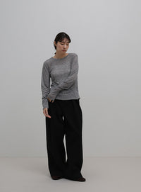 シアーテレコリブロングTシャツ