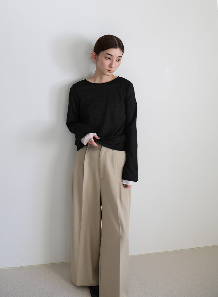 2WAYリボンスラブシアートップス – SELECT MOCA