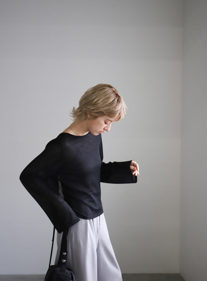 2WAYリボンスラブシアートップス – SELECT MOCA