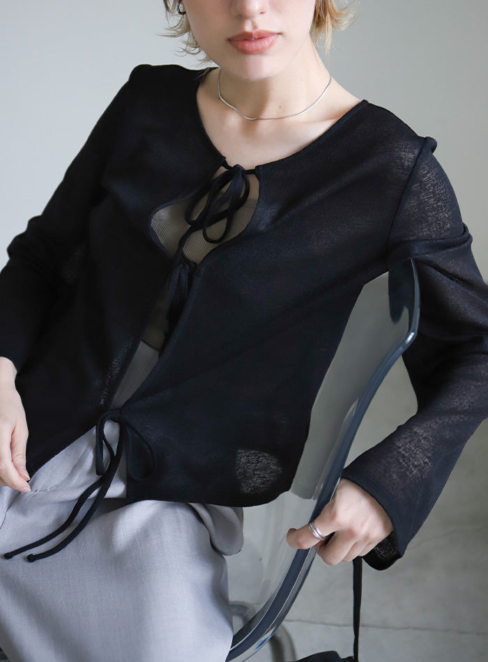 2WAYリボンスラブシアートップス – SELECT MOCA