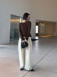 2WAYツイストシアーテレコトップス【by SON】