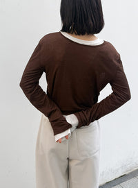 2WAYツイストシアーテレコトップス【by SON】