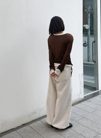 2WAYツイストシアーテレコトップス【by SON】