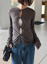 2WAYツイストシアーテレコトップス【by SON】