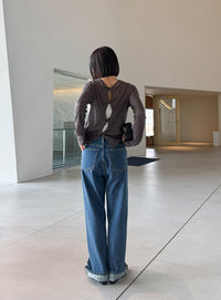 2WAYツイストシアーテレコトップス【by SON】