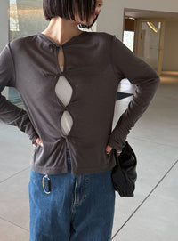 2WAYツイストシアーテレコトップス【by SON】