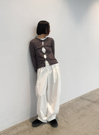 2WAYツイストシアーテレコトップス【by SON】