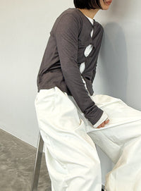 2WAYツイストシアーテレコトップス【by SON】