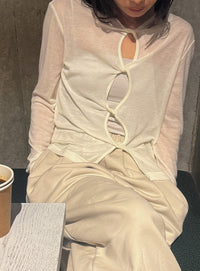 2WAYツイストシアーテレコトップス【by SON】