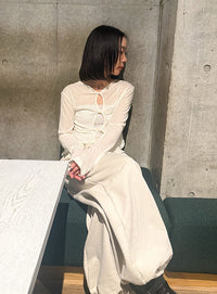 2WAYツイストシアーテレコトップス【by SON】