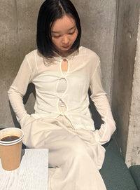 2WAYツイストシアーテレコトップス【by SON】