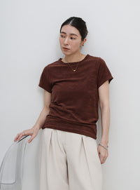 【8色展開】【2サイズ展開】べーシックパイルTシャツ