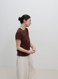 【8色展開】【2サイズ展開】べーシックパイルTシャツ