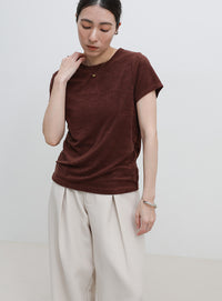 【8色展開】【2サイズ展開】べーシックパイルTシャツ