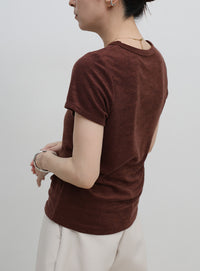 【8色展開】【2サイズ展開】べーシックパイルTシャツ