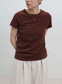 【8色展開】【2サイズ展開】べーシックパイルTシャツ