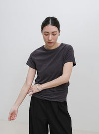 【8色展開】【2サイズ展開】べーシックパイルTシャツ