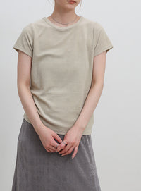 【8色展開】【2サイズ展開】べーシックパイルTシャツ