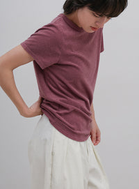 【8色展開】【2サイズ展開】べーシックパイルTシャツ