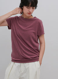 【8色展開】【2サイズ展開】べーシックパイルTシャツ
