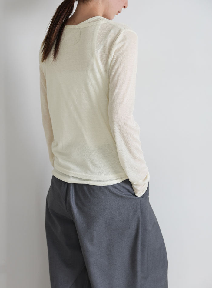 シアーレイヤードアシメネックトップス – SELECT MOCA