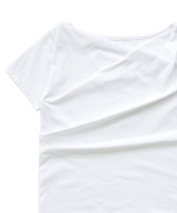 ドレープネックハーフスリーブTシャツ
