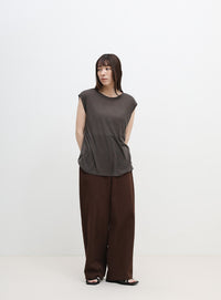 シアーノースリーブTシャツ