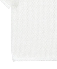 ストレッチ透かし編みデザインTシャツ