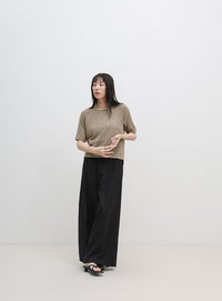 メランジシアーラグランTシャツ