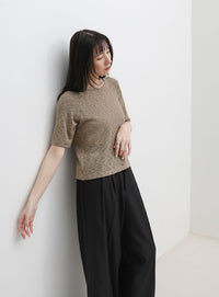 メランジシアーラグランTシャツ