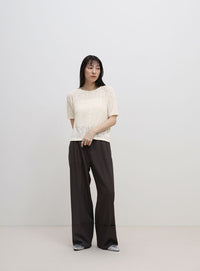 メランジシアーラグランTシャツ